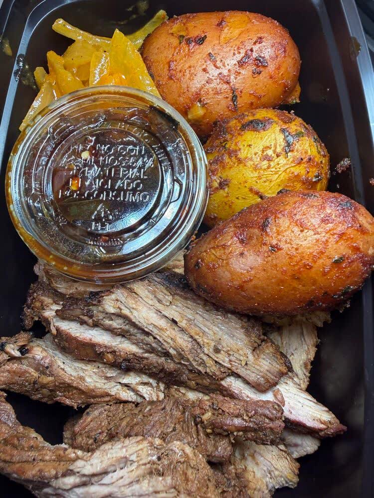 Asada con papas cambray