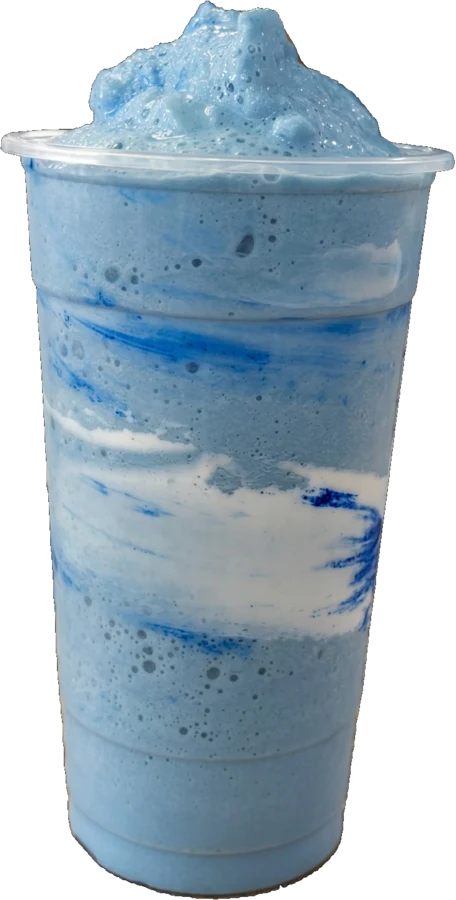 Smoothie azul recién hecho — Raíz Nutrition